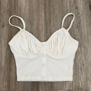 White crop tank